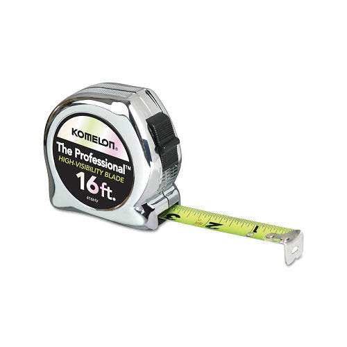 Komelon Usa High Viz Professional Tape Measures, 3/4 in x 16 ft (416-416HV) 1 Box