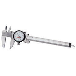 L.S. Starrett 120 Series Dial Calipers, 0 in-6 in, Stainless Steel (681-64514) Each
