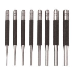L.S. Starrett Drive Pin Punches, 4 in, 3/32 in tip, Steel (681-52579) Each