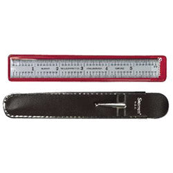 L.S. Starrett Spring Tempered Steel Rule, 6 in, Spring-Tempered Steel (681-52678) Each
