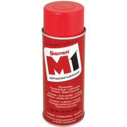 L.S. Starrett M1® All-Purpose Lubricant, 12 oz, Aerosol Can (681-95173) 12 Cans