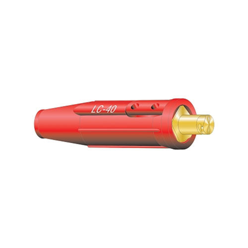 Lenco Cable Connector, Single Oval thru Point Screw Connection, Male, 1/0 thru 2/0 Capacity, Red (380-05054) Each