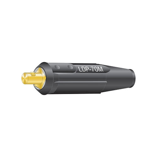 Lenco International DINSE Machine Plug, Single thru Oval thru Point Screw Connection, 2/0 Capacity (380-05313) Each