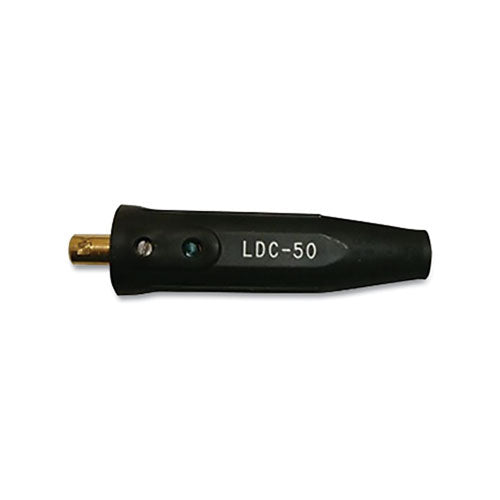 Lenco International DINSE Type Cable Connector, Male Connection, 4 thru 1/0, Single Oval thru Point, 250 Amp (380-05433) Each