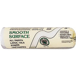 Linzer Shed-Resistant Roller Covers, 9 in, 3/8 in Nap, White Woven (449-RC101-9) 24 EA / PK