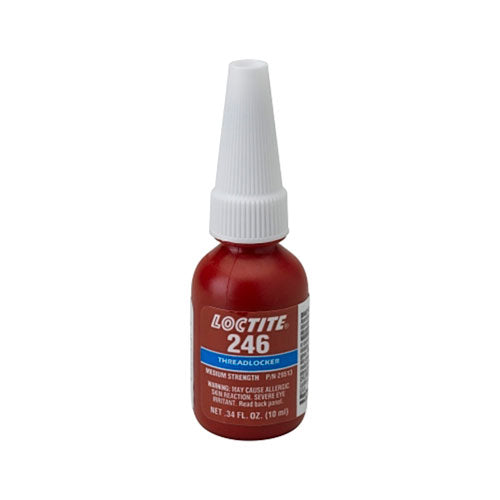 Loctite® 246™ Threadlocker, Medium Strength/High Temperature, 10 mL, Blue (442-196508) Each
