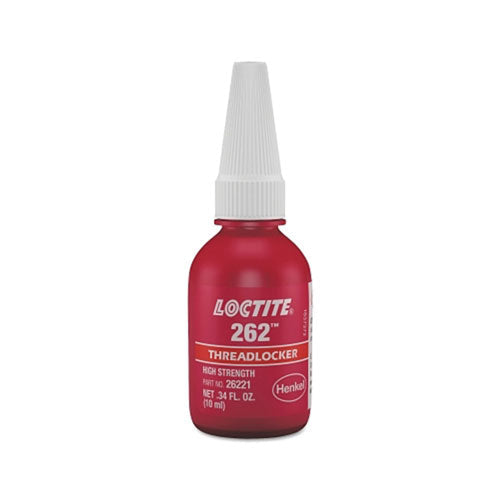 Loctite® 262™ Threadlocker, Medium to High Strength, 10 mL, Red (442-231926) Each