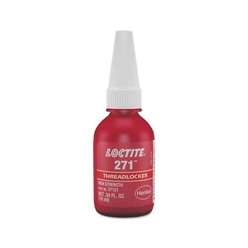 Loctite® 271™ Threadlocker, High Strength, 10 mL, 1 in Thread, Red (442-135380) Each