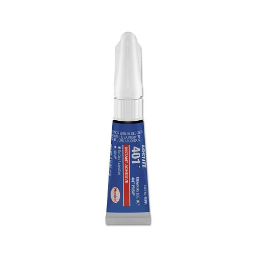 Loctite® 401™ Prism® Instant Adhesive, Surface Insensitive, 3 g Tube (442-233641) Box of 10