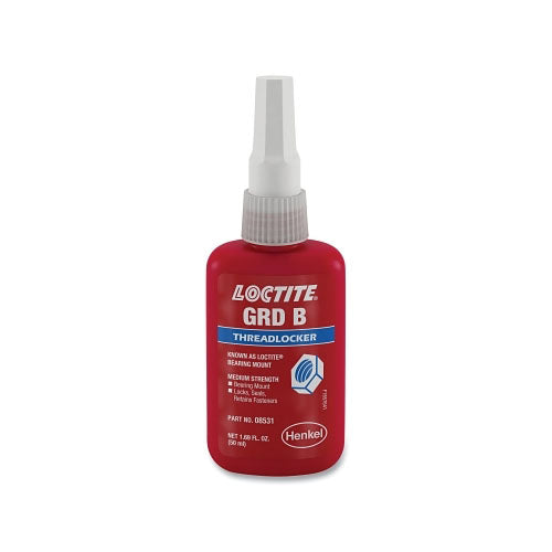 Loctite® Bearing Mount Grade B Retaining Compound Threadlocker, 50 ml, Bottle, Yellow (442-199013) 1 Bottle