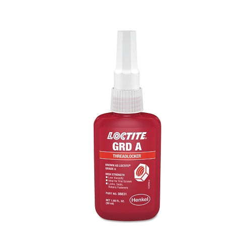 Loctite® Grade A Threadlocker, 50 mL, Red (442-195899) 1 Bottle