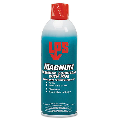 LPS® Magnum Premium Lubricants with PTFE, 11 oz, Aerosol Can (428-00616) 12 Cans