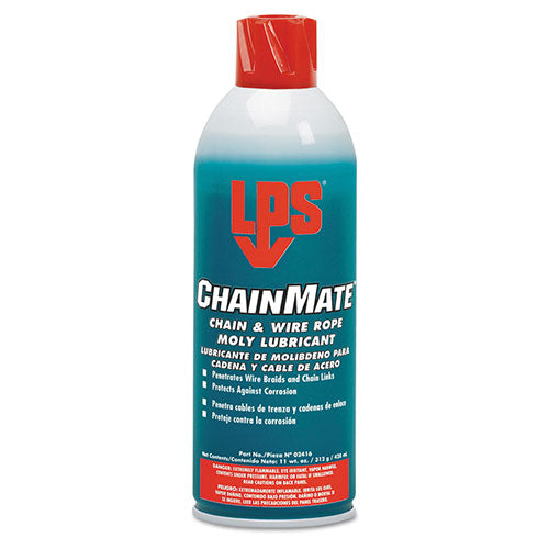 LPS® ChainMate Chain & Wire Rope Lubricants, 16 oz Aerosol Can (428-02416) 12 Cans