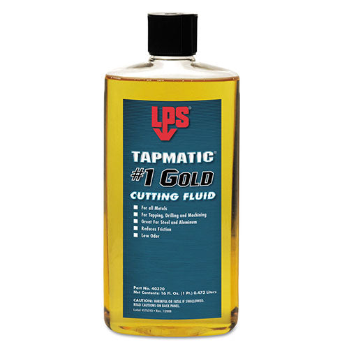 LPS® Tapmatic® #1 Gold Cutting Fluid, 16 oz, Squeeze Bottle (428-40320) 12 Cans