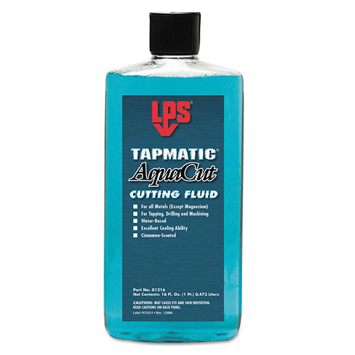 LPS® Tapmatic® AquaCut Cutting Fluid, 16 oz, Squeeze Bottle (428-01216) 12 Bottles