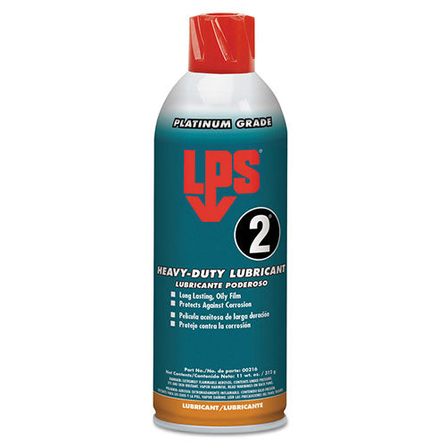 LPS® LPS® 2® Industrial-Strength Lubricant, 11 oz, Aerosol Can (428-00216) 12 Cans
