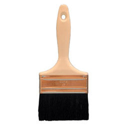 Magnolia Brush Industrial Paint Brushes, 4 in wide, 2 1/4 in trim, Black Bristle, Wood handle (455-244) Case of 12