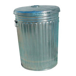Magnolia Brush Pre-Galvanized Trash Can With Lid, 20 gal, Steel, Gray (455-20GALLON-WLID) Each
