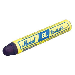 Markal B-L Paintstik® Marker, 11/16 in dia x 4-3/4 in L, Blue (434-80725) Case of 12