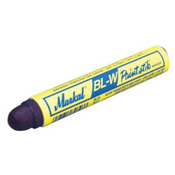Markal BL-W Paintstik® Marker, 11/16 in dia x 4-3/4 in L, Blue (434-80735) Case of 12