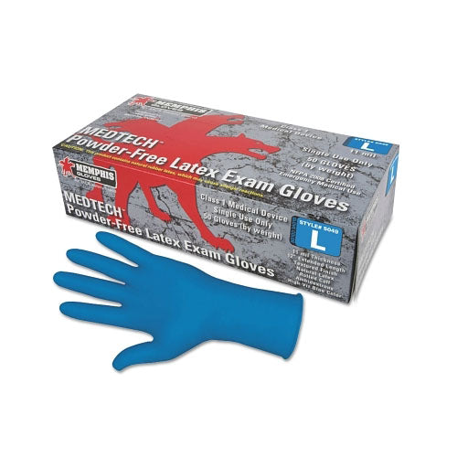 MCR™ Safety MedTech Exam Gloves, Large, Blue, Latex, 11 mil (127-5049L) 1 Case