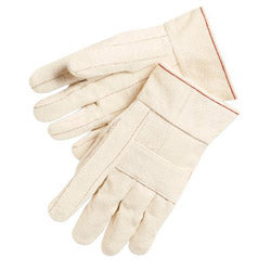 Memphis Glove Canvas Double Palm and Hot Mill Gloves, Cotton/Unlined, Beige, Large (127-9124K) Case of 12
