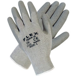 Memphis Glove Flex Tuff-II Latex Coated Gloves, X-Large, Gray (127-9688XL) 12 Pairs