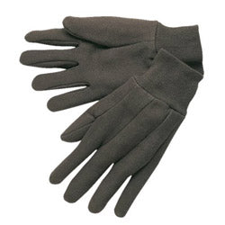 Memphis Glove Cotton Jersey Gloves, Large, Brown (127-7100) Case of 12
