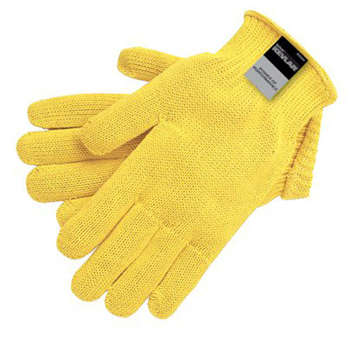 Memphis Glove Kevlar Gloves, Large, Yellow, Seamless Knit (127-9370L) 12 Pairs