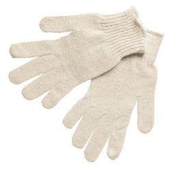 Memphis Glove Multipurpose String Knit Gloves, Large, Knit Wrist, Regular Weight, Natural (127-9636LM) Case of 12