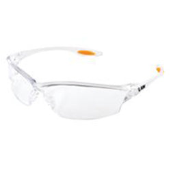 Memphis Glove Law® LW2 Series Safety Glasses, Clear Lens, TPR Nose Piece and Temple Inserts, Clear Frame (135-LW210) Each