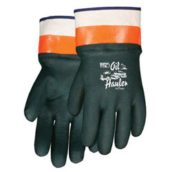 Memphis Glove Oil Hauler Premium Double Dip PVC Coated Gloves, Large, Dark Green (127-6410SC) 12 Pairs