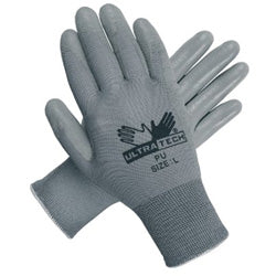 Memphis Glove UltraTech PU Coated Gloves, X-Large, Gray (127-9696XL) 12 Pairs