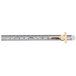 Toyo Metallic Ruler Mitutoyo Series 950 Pocket Steel Rulers, 6 in, Stainless Steel (504-95 ...
