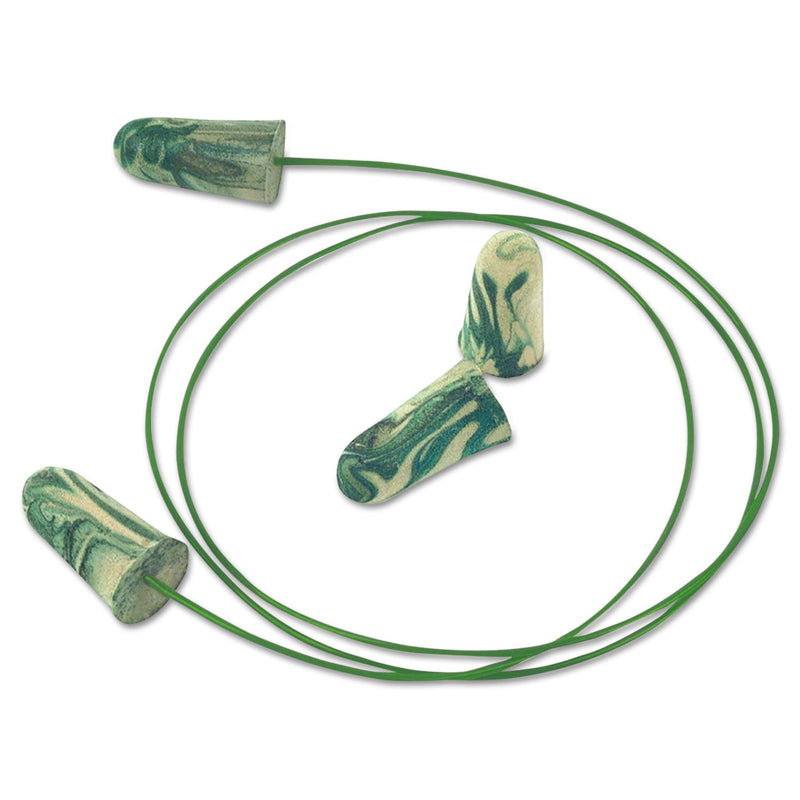 Moldex Camo Plugs® Disposable Earplugs, Foam, Brown/Tan/Green, Corded (507-6609) 100 Pairs