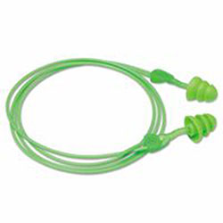 Moldex Glide® Trio Reusable Twist-In Earplugs, TPE, Green, Corded (507-6445) Box of 50