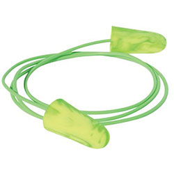 Moldex Goin' Green Foam Earplugs, Foam, Green, Corded (507-6622) 100 Pairs