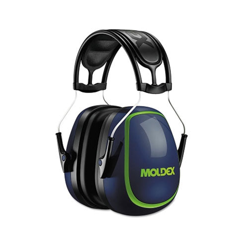 Moldex MX Series Earmuffs, 27 dB, Black/Blue/Green, Headband (507-6120) Each