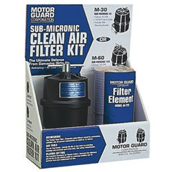 MotorGuard Compressed Air Filter Kit, 2 Elements/Mounting Hardware, 1/4"(NPT), Sub-Micronic (396-M-26-KIT) Each