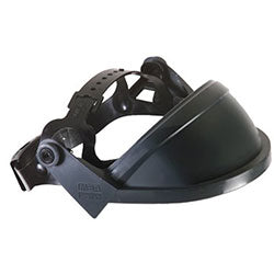 MSA Defender+ Faceshield Frames, General Purpose, Black, Headgear, 13 1/4" x 4 3/4" (454-10127061) 10 Each