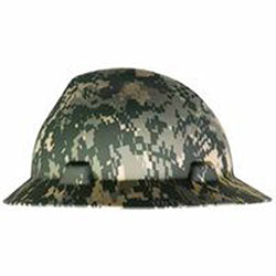 MSA Freedom Series™ V-Gard® Helmet, Fas-Trac III Ratchet, Slotted, Camouflage (454-10104254) Each