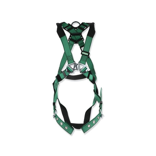 MSA V-FORM™ Full-Body Harness, Back D-Ring, Standard, RaceFORM™ Chest/Tongue Leg Buckles (454-10196642) Each