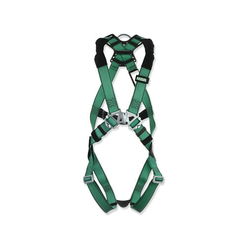MSA V-FORM™ Full-Body Harness, Back D-Ring, Standard, RaceFORM™ Chest/Qwik-Fit™ Leg Buckles (454-10197196) Each
