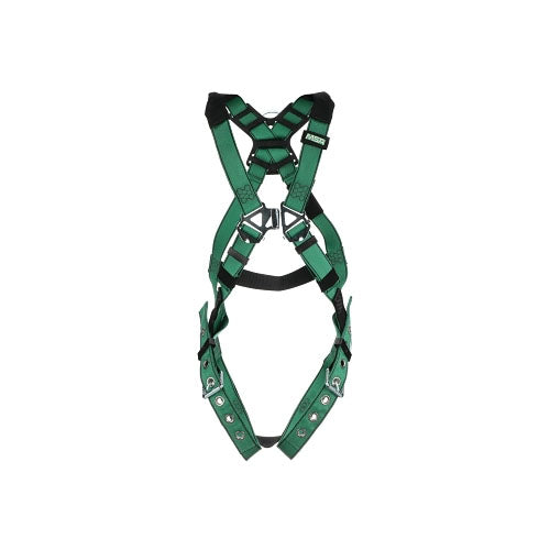 MSA V-FORM™ Full-Body Harness, Back/Hips D-Rings, Standard, RaceFORM™ Chest/Tongue Leg Buckles (454-10197215) Each