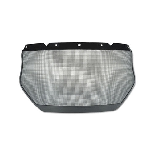 MSA V-Gard® Accessory System Mesh Visor, Uncoated, Silver, 17 in L x 8 in H (454-10116557) 1 Case