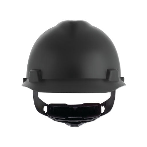 MSA V-Gard® Cap-Style Hard Hat with Fas-Trac® III Suspension, Matte, Black (454-10203092) Each