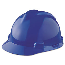 MSA V-Gard® Protective Cap, Staz-On, Slotted, Blue (454-463943) Each