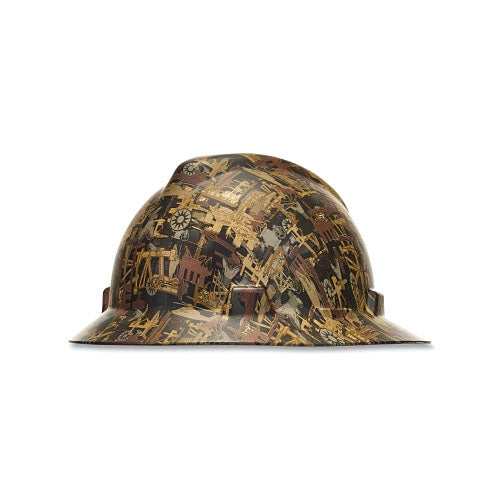 MSA V-Gard® Hydro Dip Finish Slotted Cap/Hat Assembly, Fas-Trac® III Suspension, Hat, Oilfield Camo (454-10204783) Each