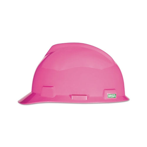 MSA V-Gard® Protective Cap, Fas-Trac® III, Size 6-1/2 to 8, Hot Pink (454-10155230) Each