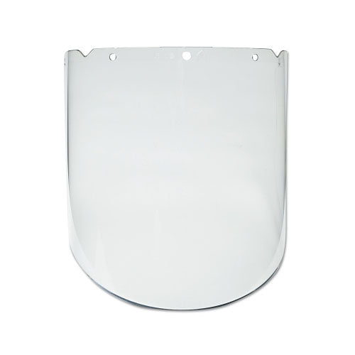MSA V-Gard® Visor for Elevated Temperature Application, Anti-Fog, Anti-Scratch, Clear, 17 in L x 9.25 in H (454-10115844) Each